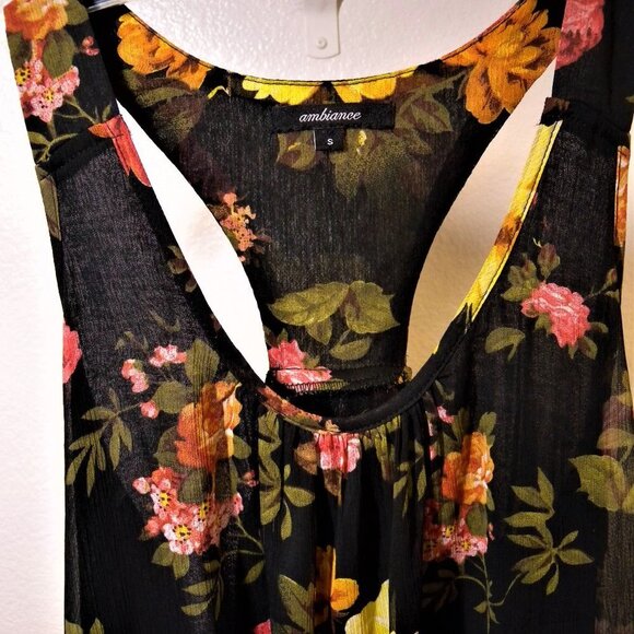 Ambience sheer lined floral sleevless top - Picture 7 of 8